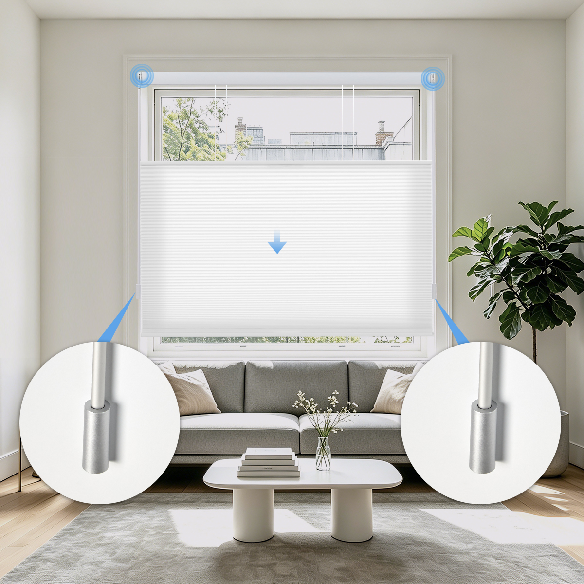 Eve Motionblinds Motorized Top Down Bottom Up Cellular Shades