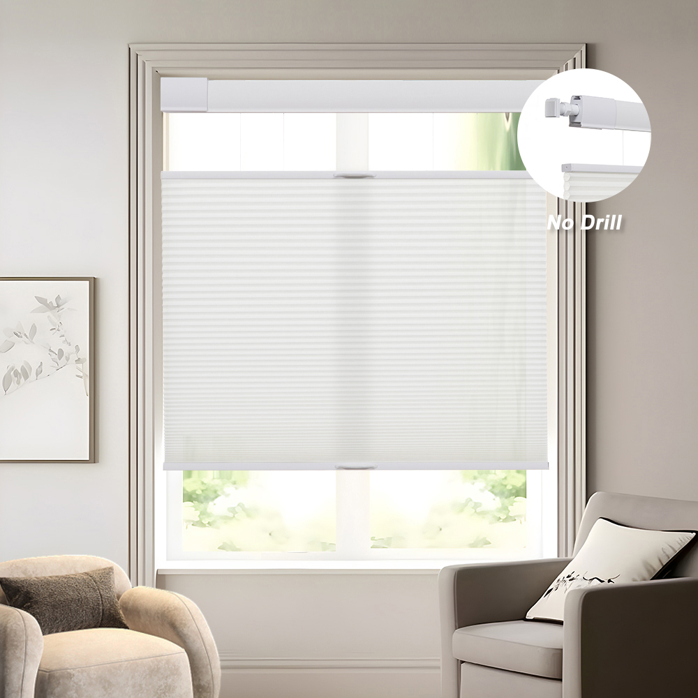 No Drill No Tools Top Down Bottom Up Cellular Shades (1" cell )